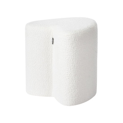 40cm Wide Heart Solid Colour Pouffe Ottoman