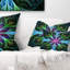 Coussin lombaire à motif floral brillant