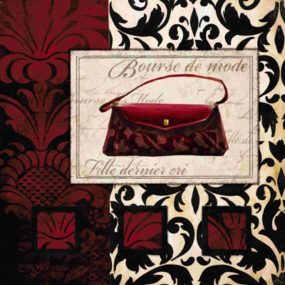 Fashion Purse Red - Wrapped Canvas Print