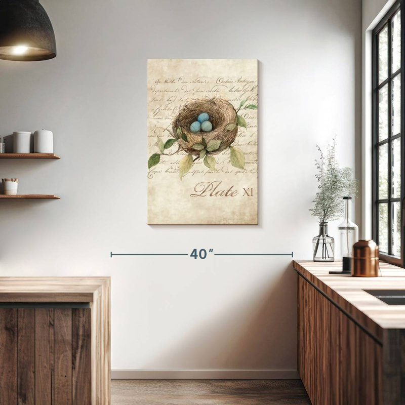 Brampt Bird Nest Study, 36" H x 24" W