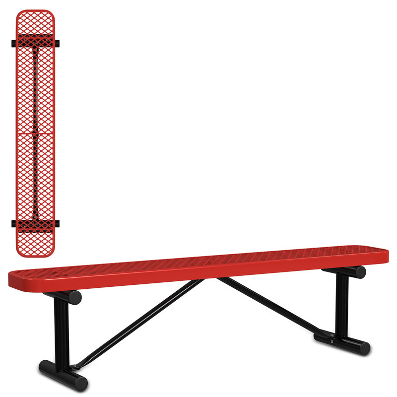 Banc d'extérieur standard Leisure Craft, L 72 po x P 12 po, Rouge