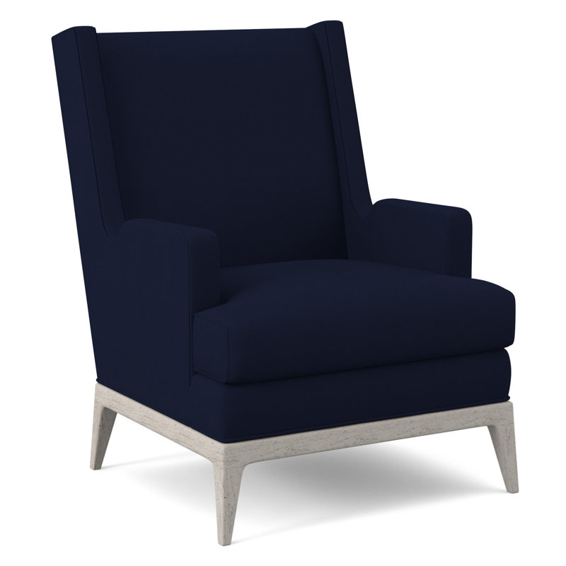 Cooper Upholstered Wingback Chair, Margaret Uniform, Bisque