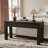 Natural Wood Console Table With Diamond Pastoral Pattern Inlay Design, Concealed Handle Drawer Sofa Table Entryway Table-966848271