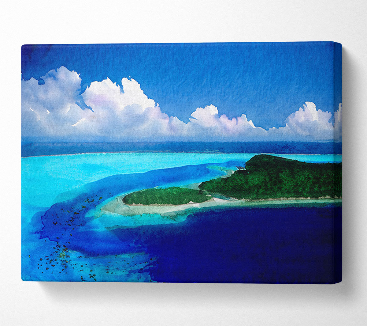 House of Hampton Turquoise Island Paradise - Wrapped Canvas Art Prints ...