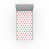 Blanc / pois vermillon est en rupture de stock