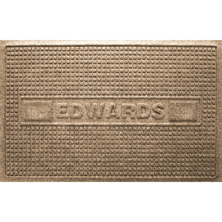 Waterhog Squares Personalized 23 in. x 35 in. Indoor Outdoor Door Mat