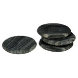 Marble Round 4 Piece Coaster Set