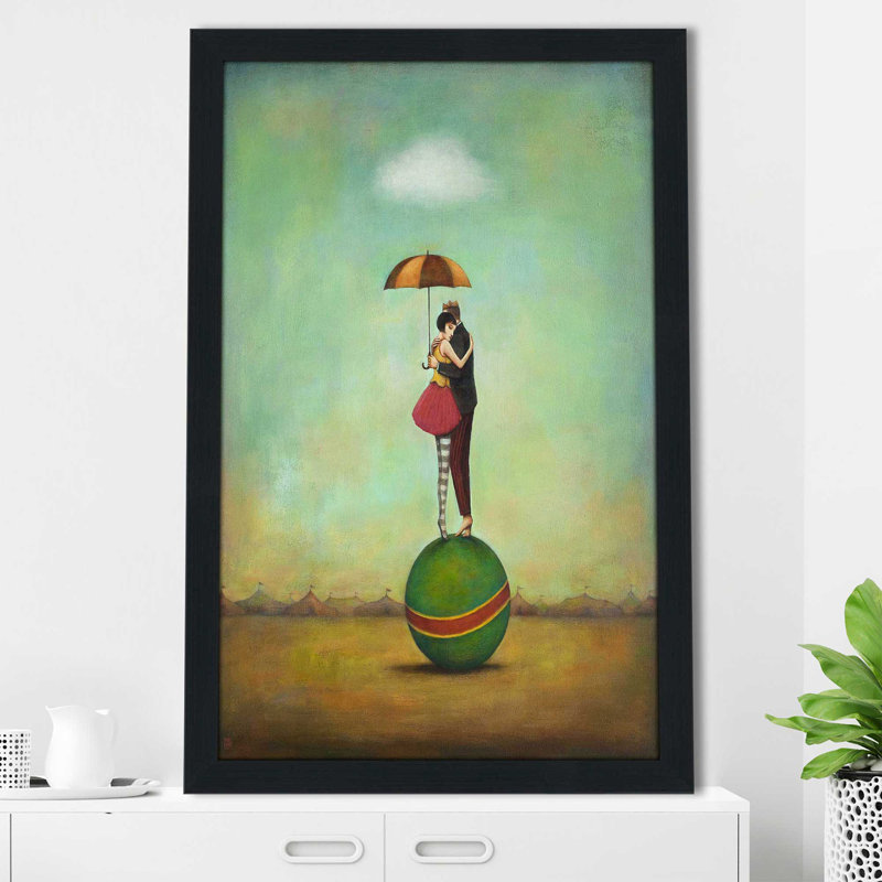 " Circus Romance " by Duy Huynh, Espresso Framed, 49.5" H x 33.5" W x 1" D