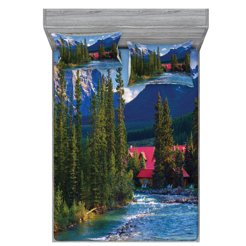 Microfiber Sheet Set, Queen Sheet Set with Fitted Sheet