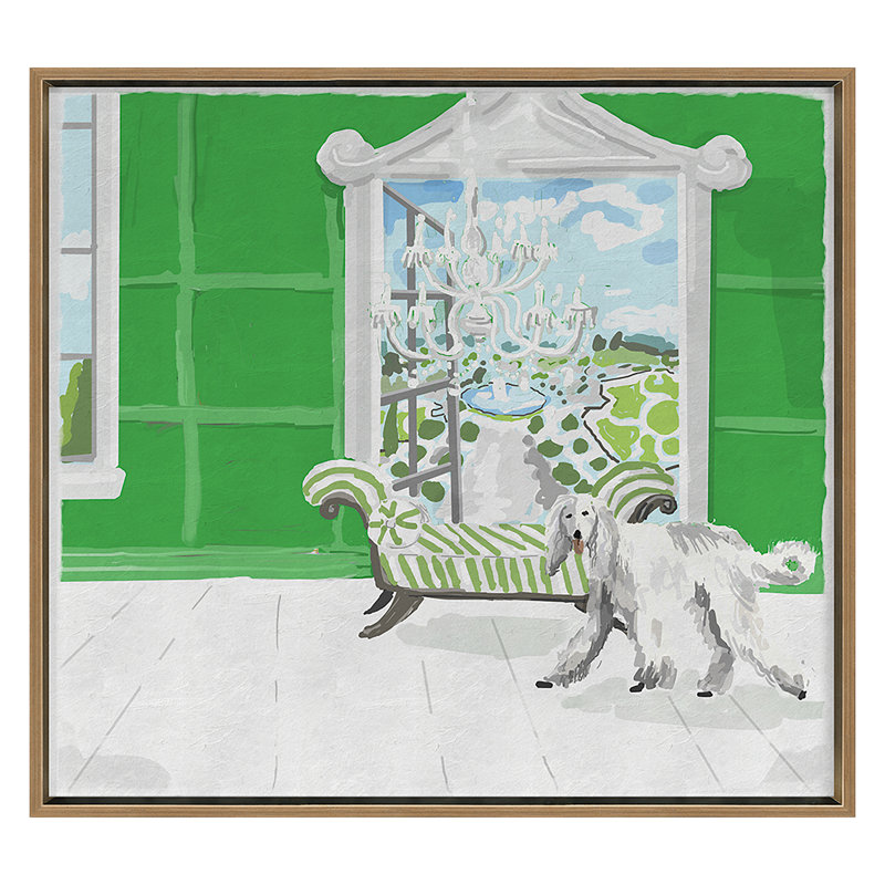 Garden Views 1 Print by Dana Gibson, Gold Framed