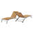Cand 77.5" Long Metal Reclining Armless Single Chaise Lounge with PVC-coated polyester Sling Seat and Wheels-983848993-983848995