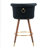 Swivel Bar Stools With Backrest And Footrest, 360-Degree Rotation And Ergonomic Design-1966101088