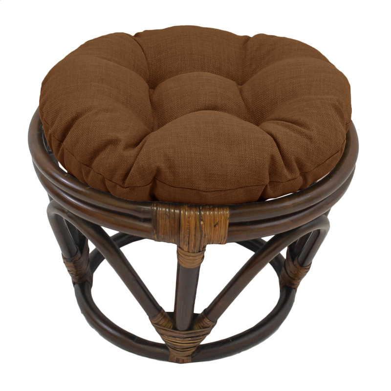 Outdoor 4'' Ottoman Seat Cushion, Mocha