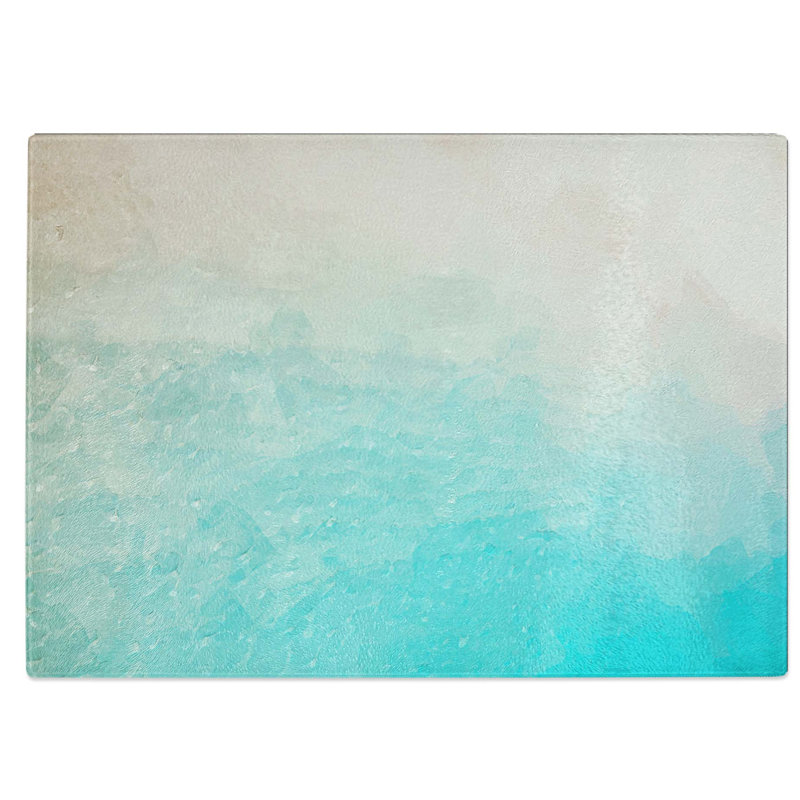 Tempered Glass The Maldives in Abstract Chopping Board, 39 cm W x 28.5 cm L