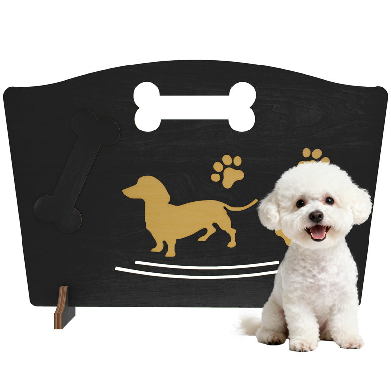 Manufactured Wood Free Standing Pet Gate