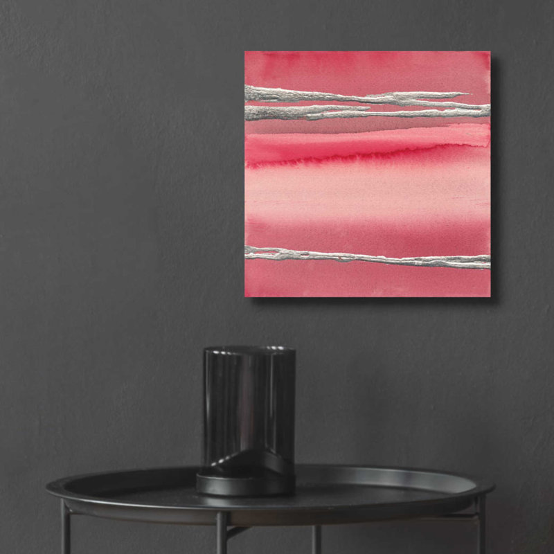 «Silver Rose I» par Chris Paschke, H 12 po x l 12 po x P 0,13 po