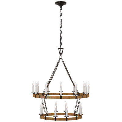 Darlana 20 - Light Wagon Wheel Chandelier