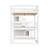 Full Size Triple Bunk Bed with Storage Staircase,Separate Design,White-1089464406