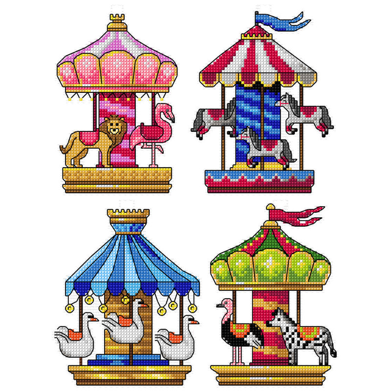 Merry-go-rounds 203CS Counted Cross-Stitch Kit