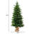 3FT Pre-Lit Tabletop Christmas Tree With 50 LED Lights, Timer Control, Burlap Base