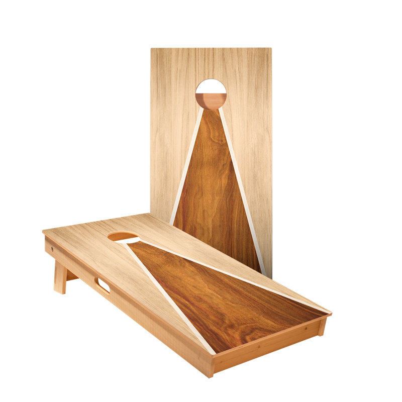 Classic Triangle - Mixed Wood Star Cornhole Boards