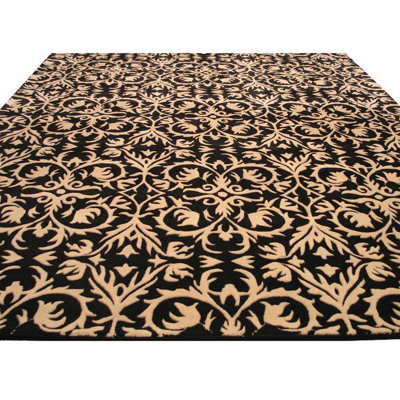 Handmade Wool Floral Area Rug
