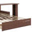 Lit de jour avec bureau amovible, tiroirs de rangement et table d'appoint hydraulique-469426686-469426680