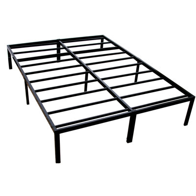 Heavy - Duty Twin Xl Black Steel Platform Foundation With Modern Design And Under Bed Storage Space Foundation, Included