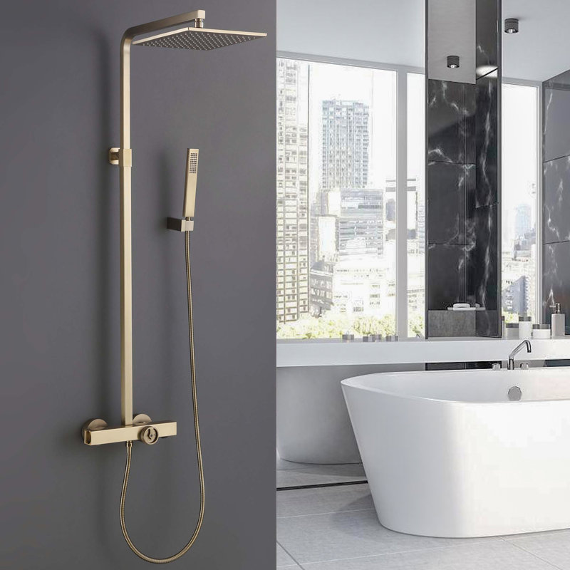 Système de douche complet avec valve brute