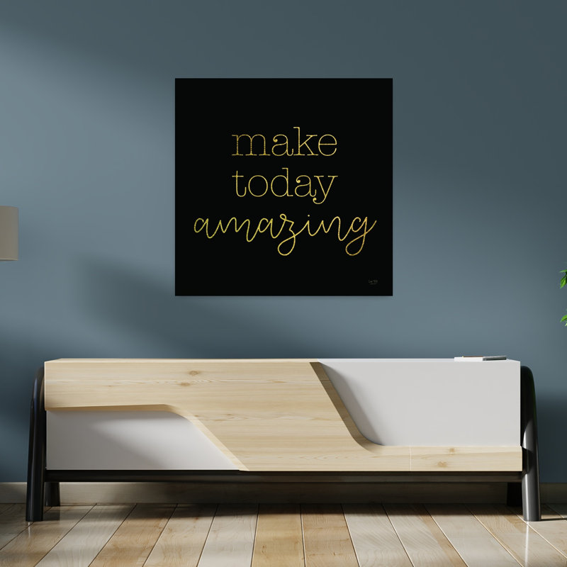 «Make Today Amazing Abstract», art contemporain, H 36 po x l 36 po