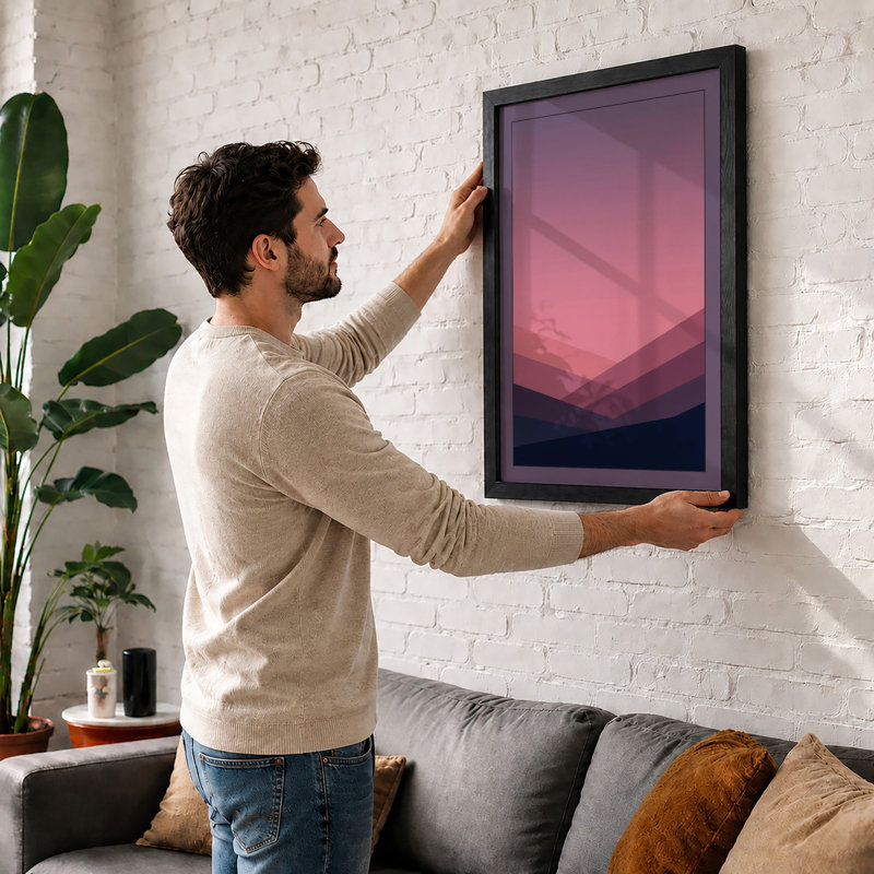 Twilight Landscapes Minimalist - Print, Unframed, A4 - 29.7 x 21.0 cm