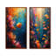 Bleu, orange, corail, poisson marin, vie I - ensemble d'art mural 2 pièces corail-1295459458-1295459465-1295459471