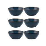 Gemstone Lapis Lazuli Stoneware Rice Bowl