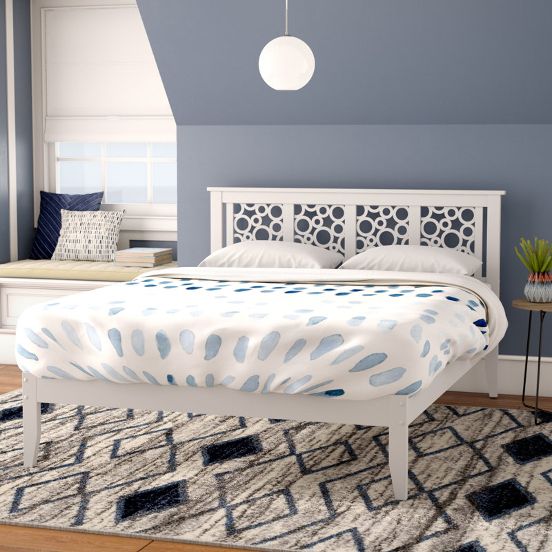 Hideaki Solid Wood Open-Frame Bed, Queen