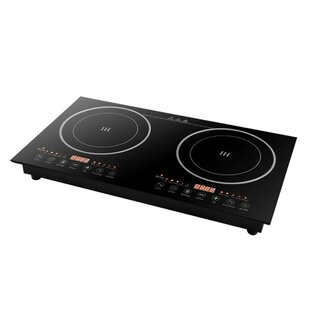 COOKTRON Portable Induction Cooktop Electric Stove &Cast Iron Griddle, Rose  Gold 