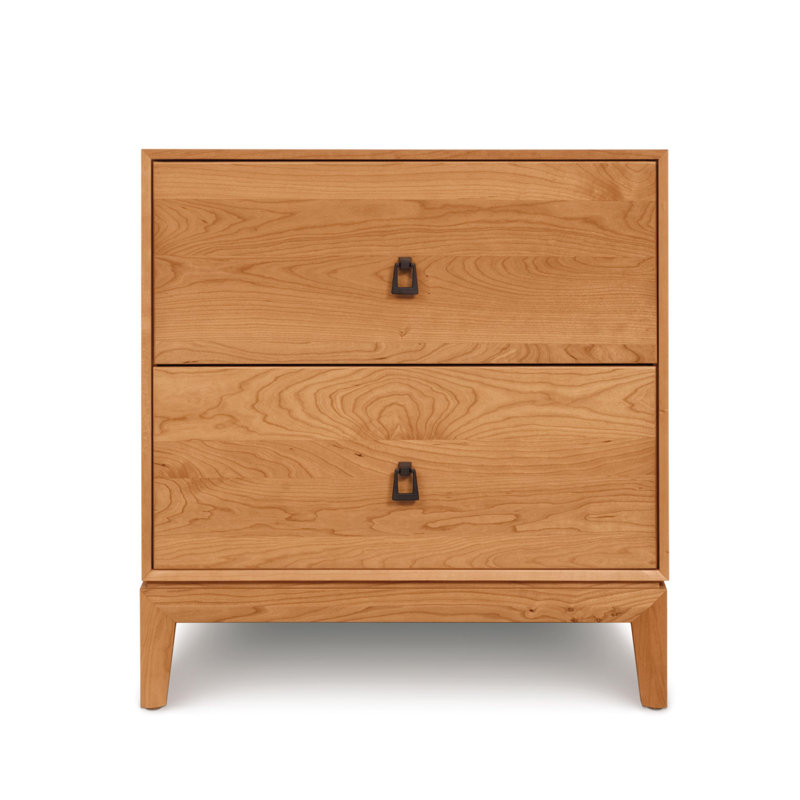 Mansfield 2 - Drawer Solid Wood Dresser, Natural Cherry