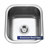 Club 17.94'' L Single Bowl Stainless Steel Kitchen Sink