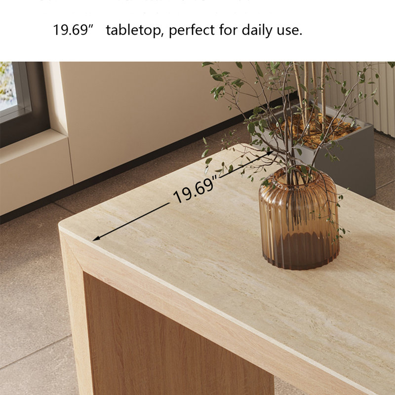 Table de bar de comptoir Modern, H 39,37 po x L 70,87 po x l 19,69 po 