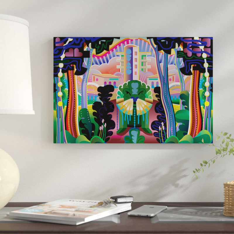 « kudzu », impression sur toile, H 26 po x l 40 po x P 1,5 po, Toile tendue, Pas de tapis