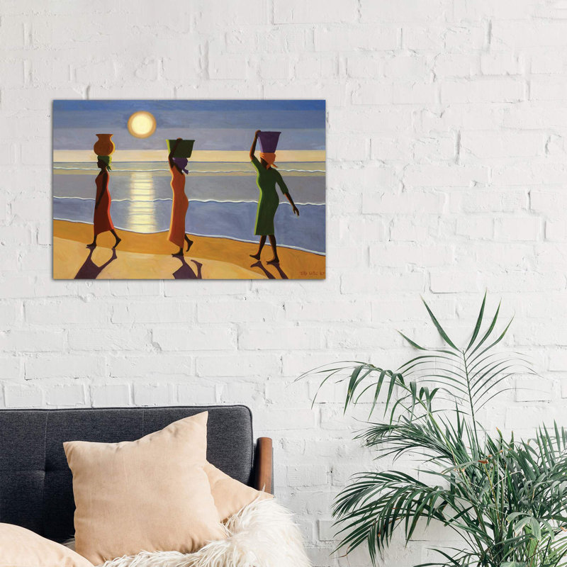 By The Beach by Tilly Willis - Wrapped Canvas Painting, 152.5 cm H x 101.5 cm W