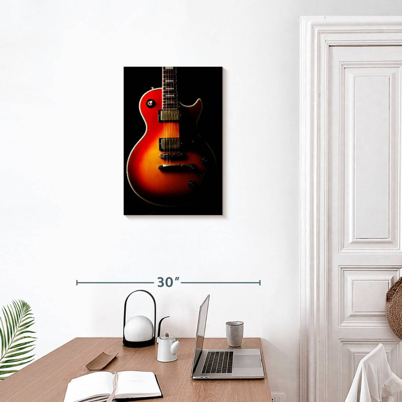 Abarca Retro Electric Guitar, 24" H x 16" W