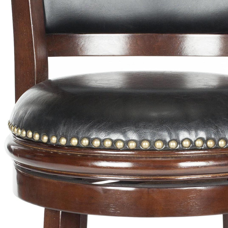 Brockway Swivel Upholstered Counter Stool with Metal Frame