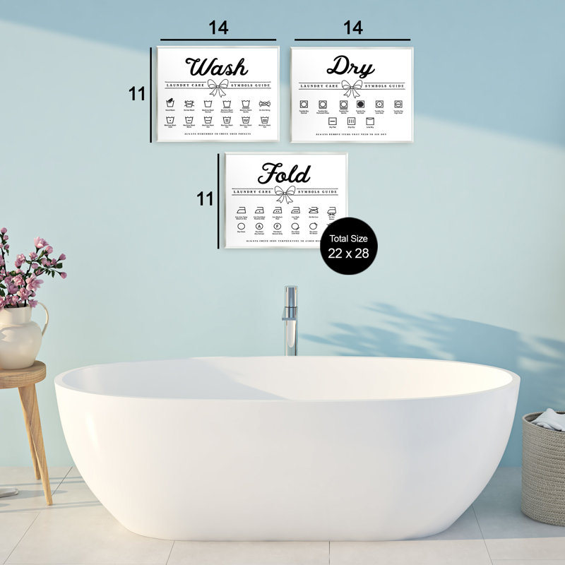 Plaque murale décorative Wash Wash Symbols Bow