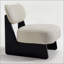 Fauteuil d'appoint en tissu Boucle - Coussin éponge haute densité 25D, pieds, chaise longue moderne pour le salon