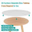 Recouvrement de table en verre trempé rond Marble Design et housse pour salle à manger, café et patio-121785740-121785744