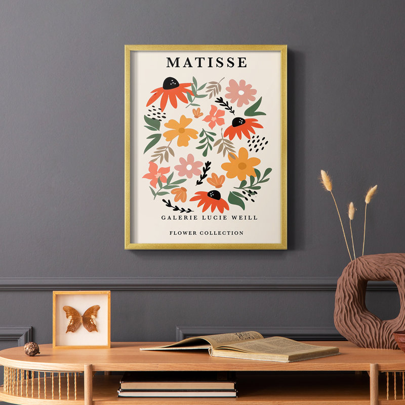 Matisse CXCI, reproduction encadrée - bois massif, H 10 po x l 8 po