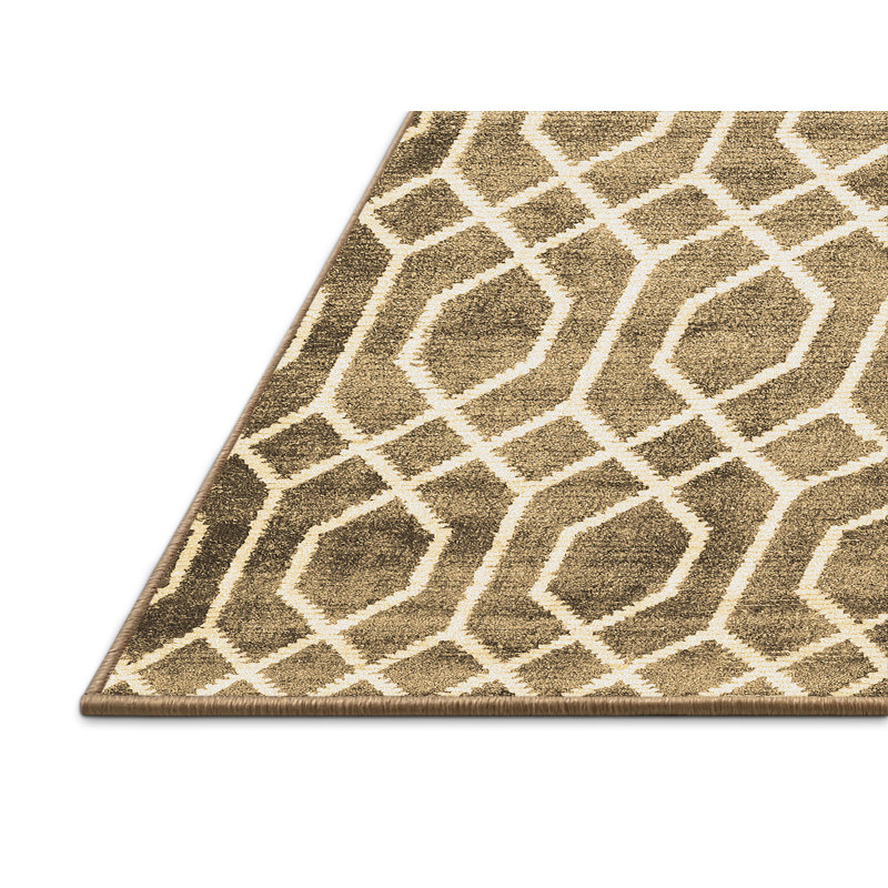Tapis brun contemporain Contemporary 1851, Rectangle 2 pi x 3 pi