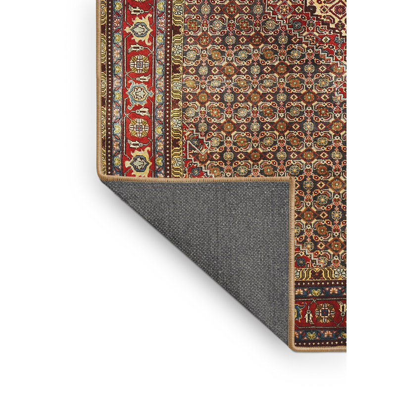 Tapis brun/vert traditionnel Moretown, Rectangle 2 pi x 5 pi