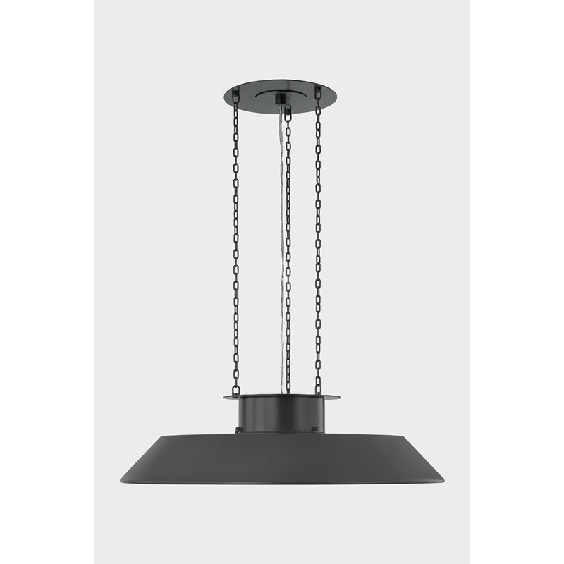 WOODROW Pendant, 9.25" H x 32" W x 32" D, Bronze