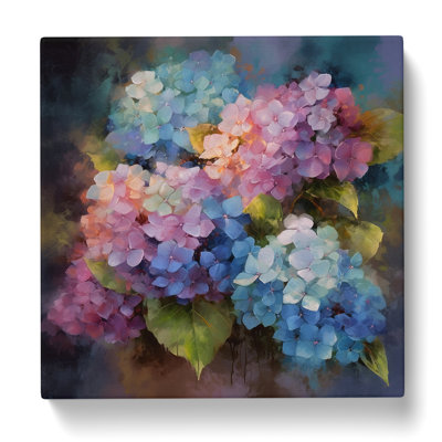 Hydrangea Abstract No.2 - Wrapped Canvas